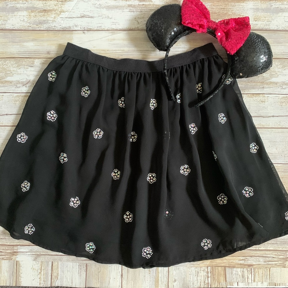 ‼️D-Signed Sheer Black Twirl Skirt Size M‼️